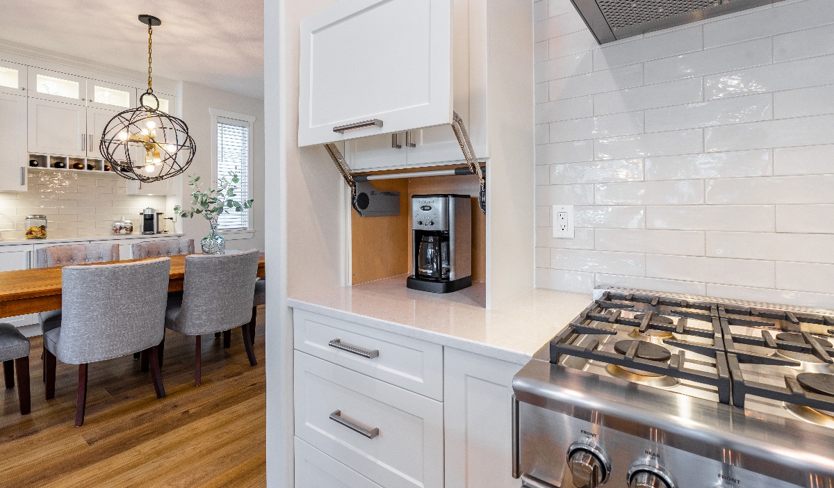 Merit Kitchens Design Langley ML Custom White Kitchen Cabinets