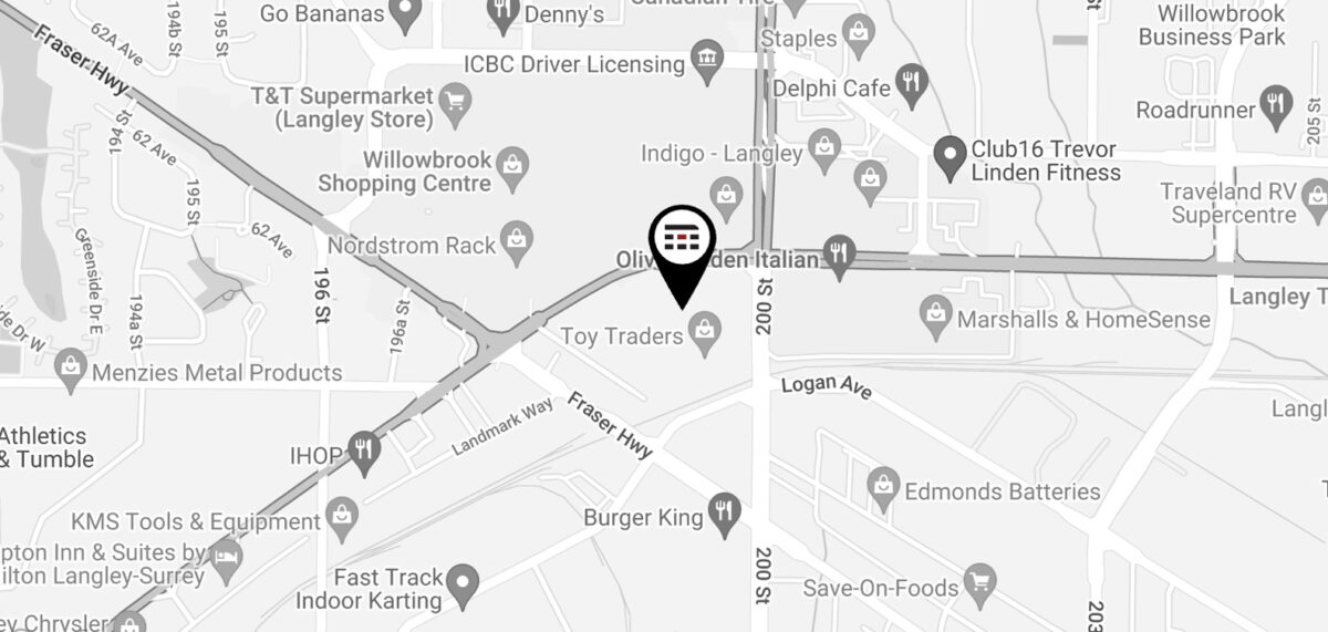 Merit Kitchens Design Centre Langley Location Map Image